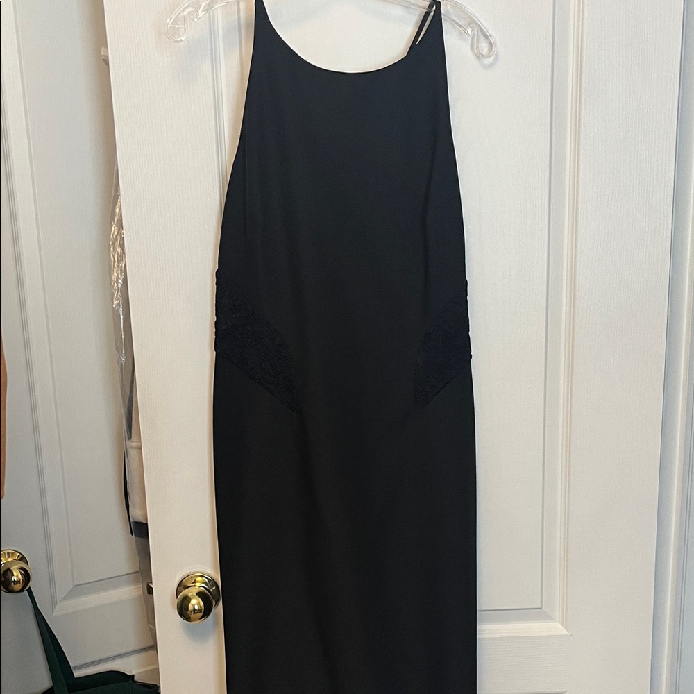 Elegant Black Halter Dress